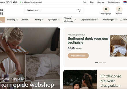 Nieuwe webshop