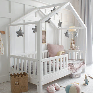 Yara White Bed House - 90x190cm