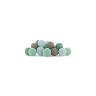 Guirlande lumineuse menthe 20 boules de coton - Cotton Ball Lights