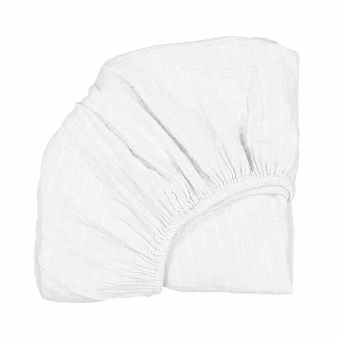 Wit hoeslaken voor KIMI baby bed