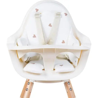 Childhome - Evolu Stoelverkleiner - Hearts - Kussen Voor Kinderstoel - Jersey