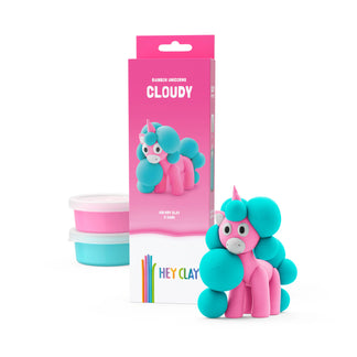HeyClay - Rainbow Unicorn Cloudy 3 stuks