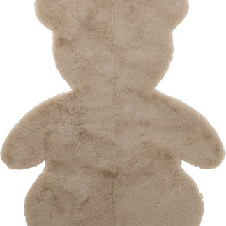 J-line - Tapijt Beer Polyester Beige - 103x82x1.5cm