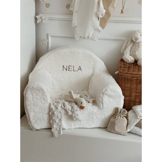 Chaise Teddy Blanche - avec nom brodé