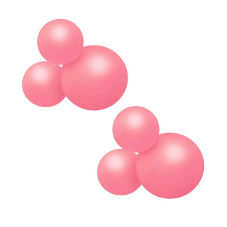 Herbruikbare Ballonslinger van 3 Roze set van 2 - Balloony