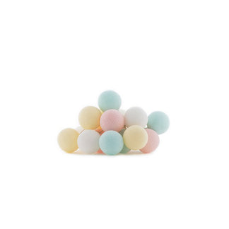 Guirlande lumineuse pastel 20 boules de coton - Cotton Ball Lights