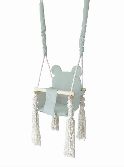 Babyschommel Teddybeer Mint - MOJE