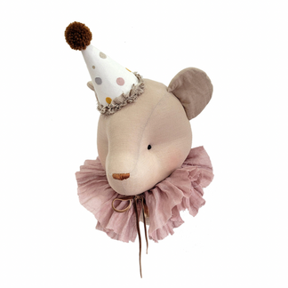 Collier poudré beige bière