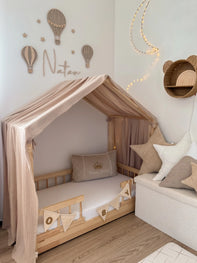 Bedhemel doek mousseline voor een bedhuisje