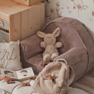 Chaise Rib Gris Magenta - avec nom brodé
