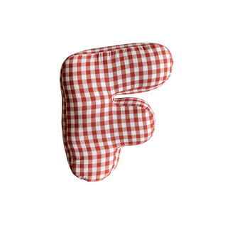 Letter kussen Ruit - Rood