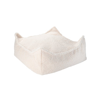 Pouf carré blanc crème - WigiWama
