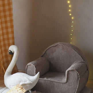Chaise côtelée Sugar Brown - avec nom brodé