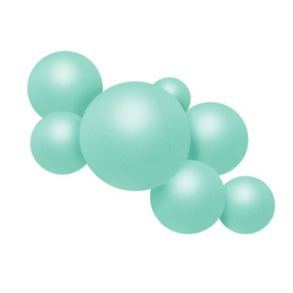 Guirlande de 7 ballons réutilisables vert pastel - Balloony