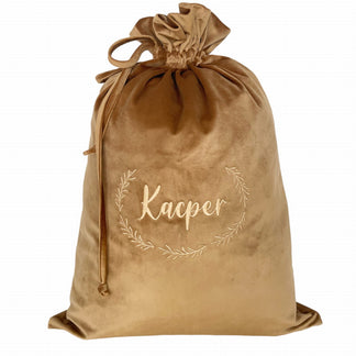 Sac cadeau doré avec nom