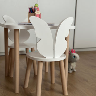 Houten stoel vlinder design