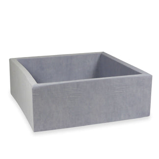Piscine à balles Soft Velvet 110 x 110 x 40 cm Gris clair