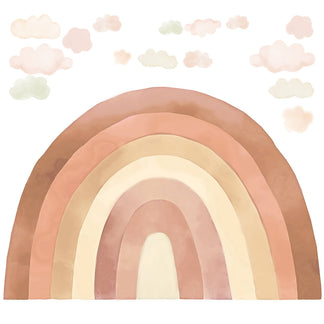 Stickers muraux Arc-en-ciel beige - Pastelowe Love