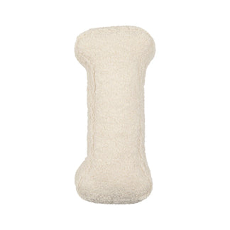 Coussin lettre Teddy blanc I