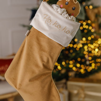 Gold gift bag with name