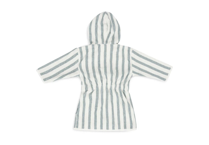Badjas 3-4 jaar Stripe Terry - Sea Green