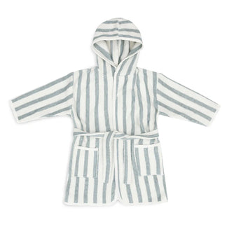 Badjas 3-4 jaar Stripe Terry - Sea Green