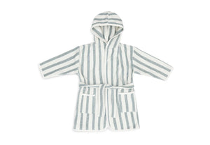 Badjas 3-4 jaar Stripe Terry - Sea Green
