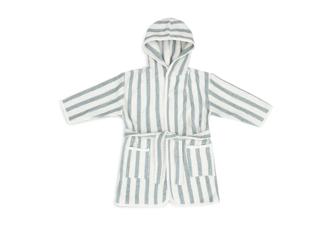 Badjas 3-4 jaar Stripe Terry - Sea Green