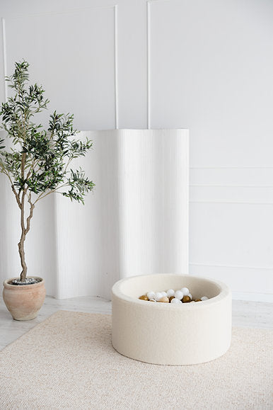 Ballenbak Bouclé Créme 90x40cm