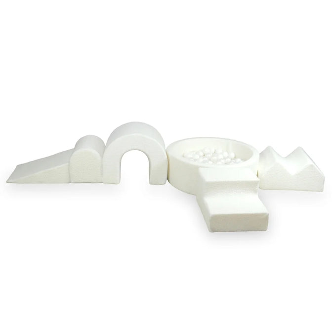 Set Elementen Bouclé Wit 5 elementen - Mimii