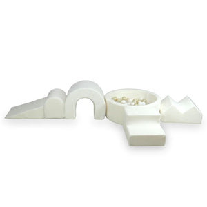 Set Elementen Bouclé Wit 5 elementen - Mimii