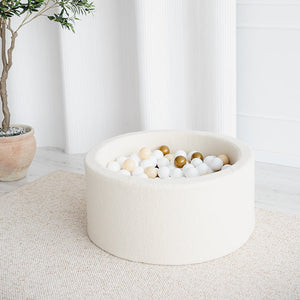 Ballenbak Bouclé Créme 90x40cm