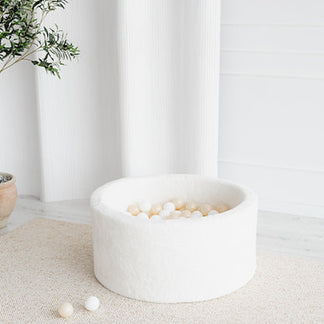 Piscine à balles Teddy Blanc 90x40cm