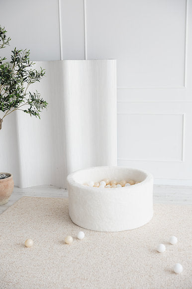 Piscine à balles Teddy Blanc 90x40cm