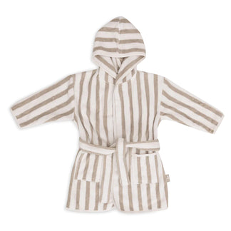 Badjas Stripe Terry Olive Green - JOLLEIN