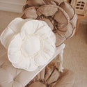 Bloem Kussen Decoratief – Wit