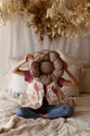 Coussin fleur en peluche