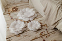 Bloem Kussen Decoratief – Wit