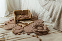Coussin fleur en peluche