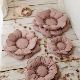 Bloem Kussen Decoratief – Roze