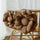 Bloem Kussen Decoratief – Caramel