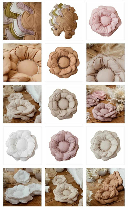 Bloem Kussen Decoratief – Naturel