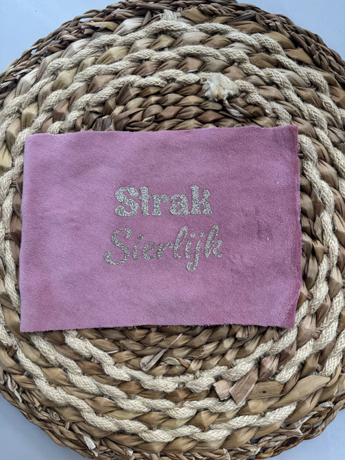 Pietenmuts Gepersonaliseerd – Oudroze met strik