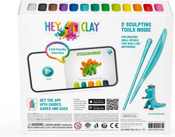 HeyClay - Dinos 15 stuks