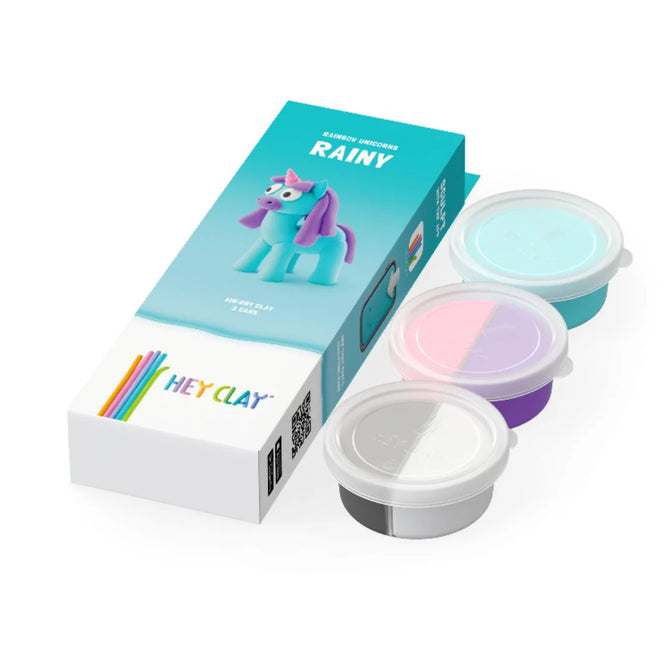 HeyClay - Rainbow Unicorn Rainy 3 stuks