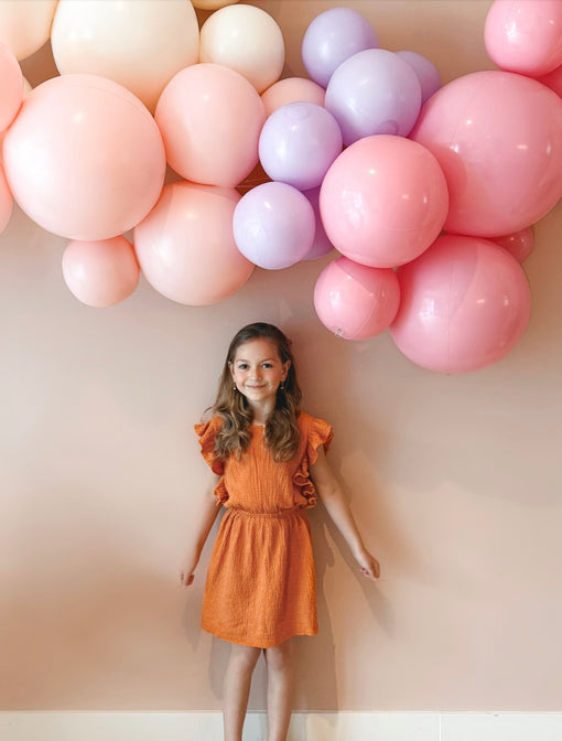 Herbruikbare Ballonslinger van 3 Pastel Roze - Balloony