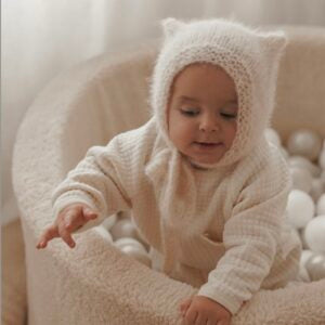 Ballenbak 90x40 cm "teddy/ecru" - Mimii