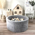 Ballenbak Soft Velvet Grey 90x40cm
