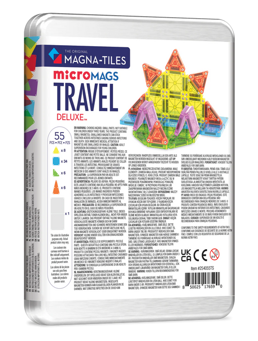 Micro Mags Travel Set Deluxe 55 stuks - Magna-Tiles