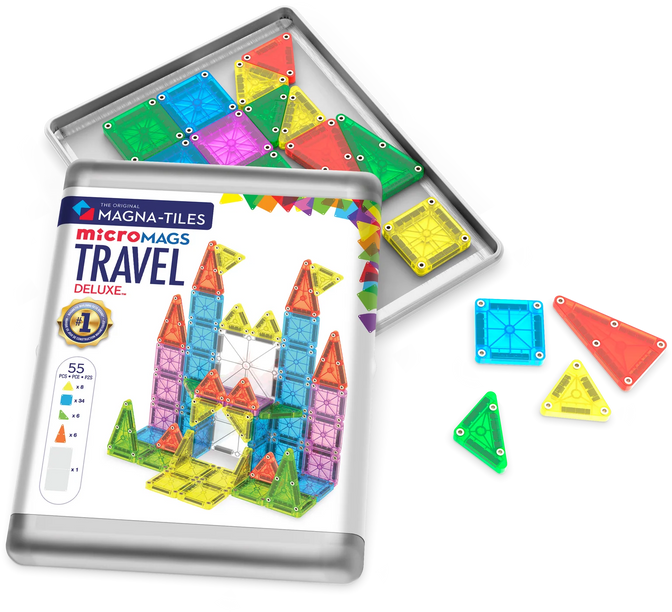 Micro Mags Travel Set Deluxe 55 stuks - Magna-Tiles